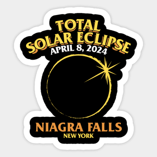 Total Solar Eclipse 2024 - Niagra Falls Sticker